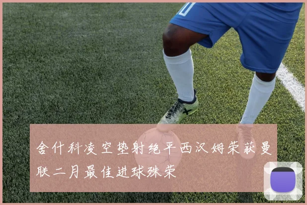 舍什科凌空垫射绝平西汉姆荣获曼联二月最佳进球殊荣